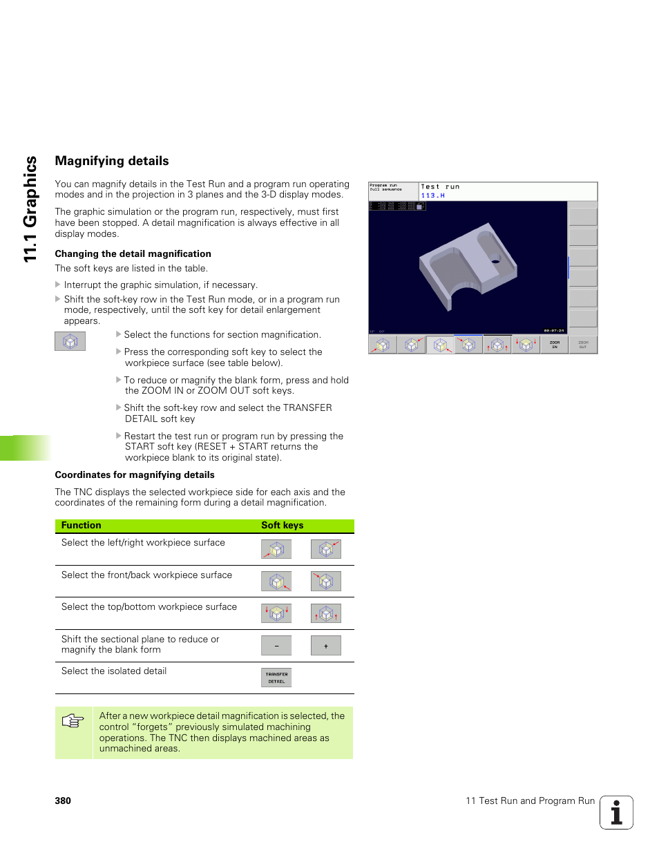 Magnifying details, 1 gr aphics | HEIDENHAIN TNC 320 (340 551-01) User Manual | Page 380 / 463