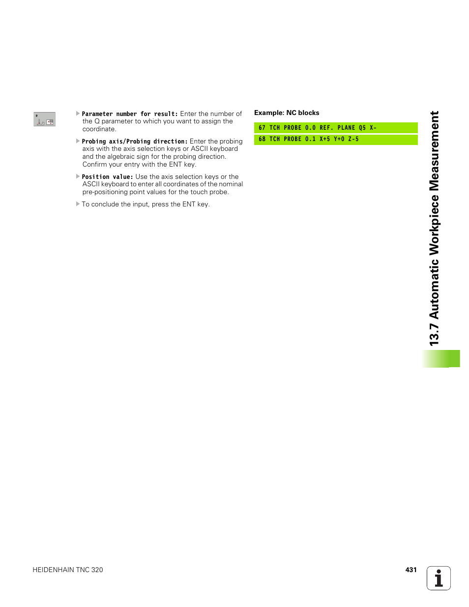 7 a u to matic w o rk piece measur ement | HEIDENHAIN TNC 320 (340 551-01) User Manual | Page 431 / 463