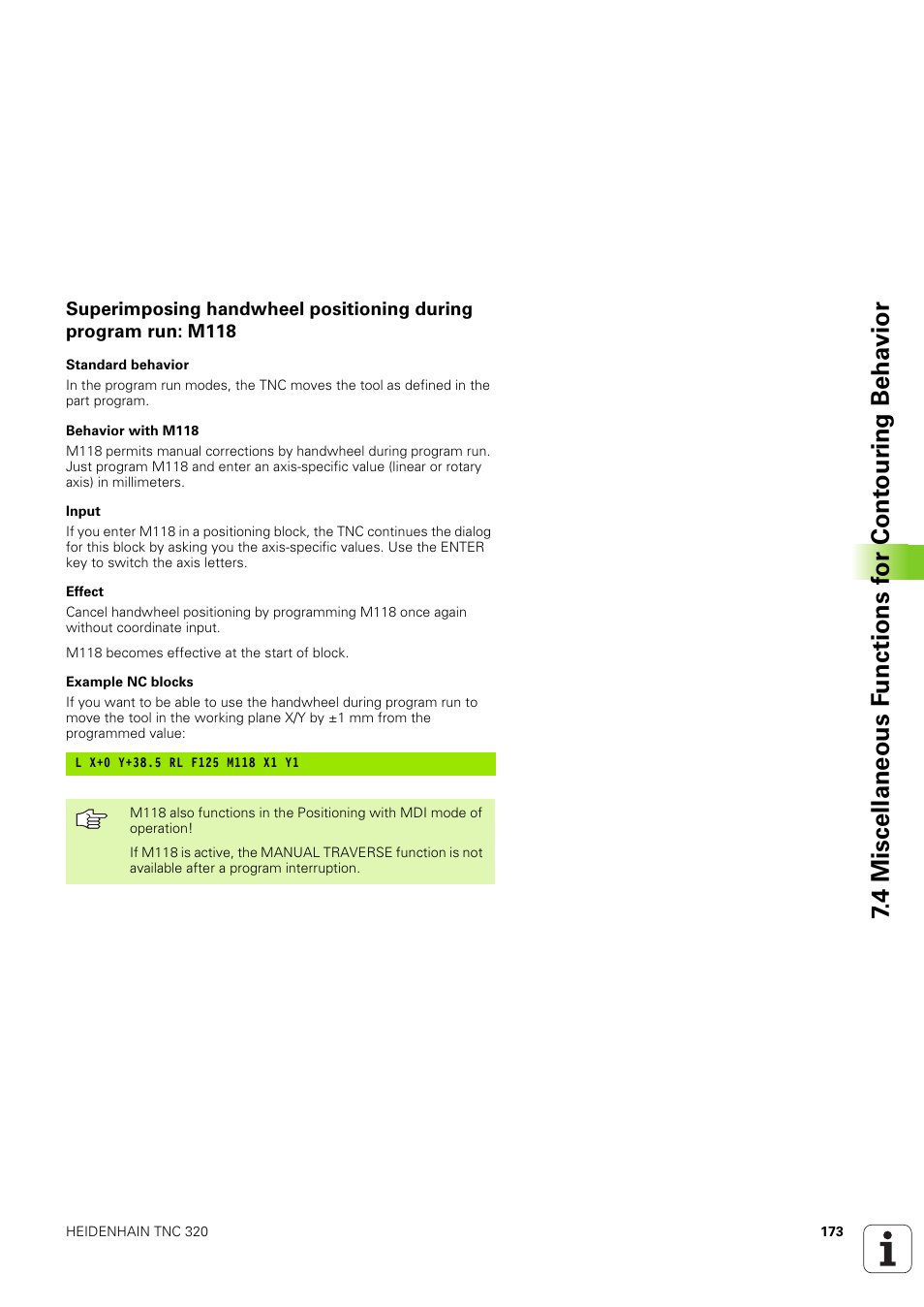 HEIDENHAIN TNC 320 (340 551-02) User Manual | Page 173 / 493