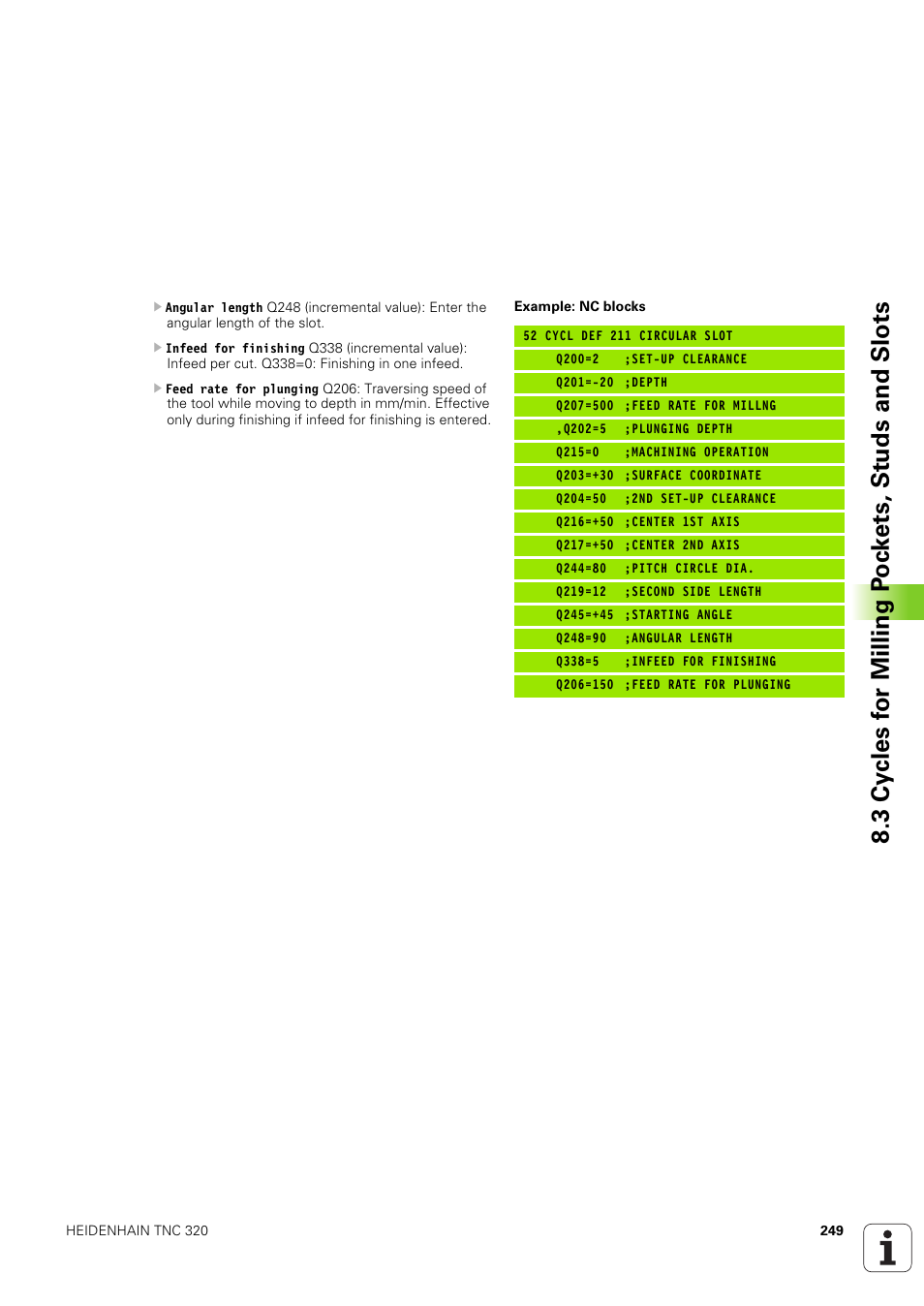 HEIDENHAIN TNC 320 (340 551-02) User Manual | Page 249 / 493