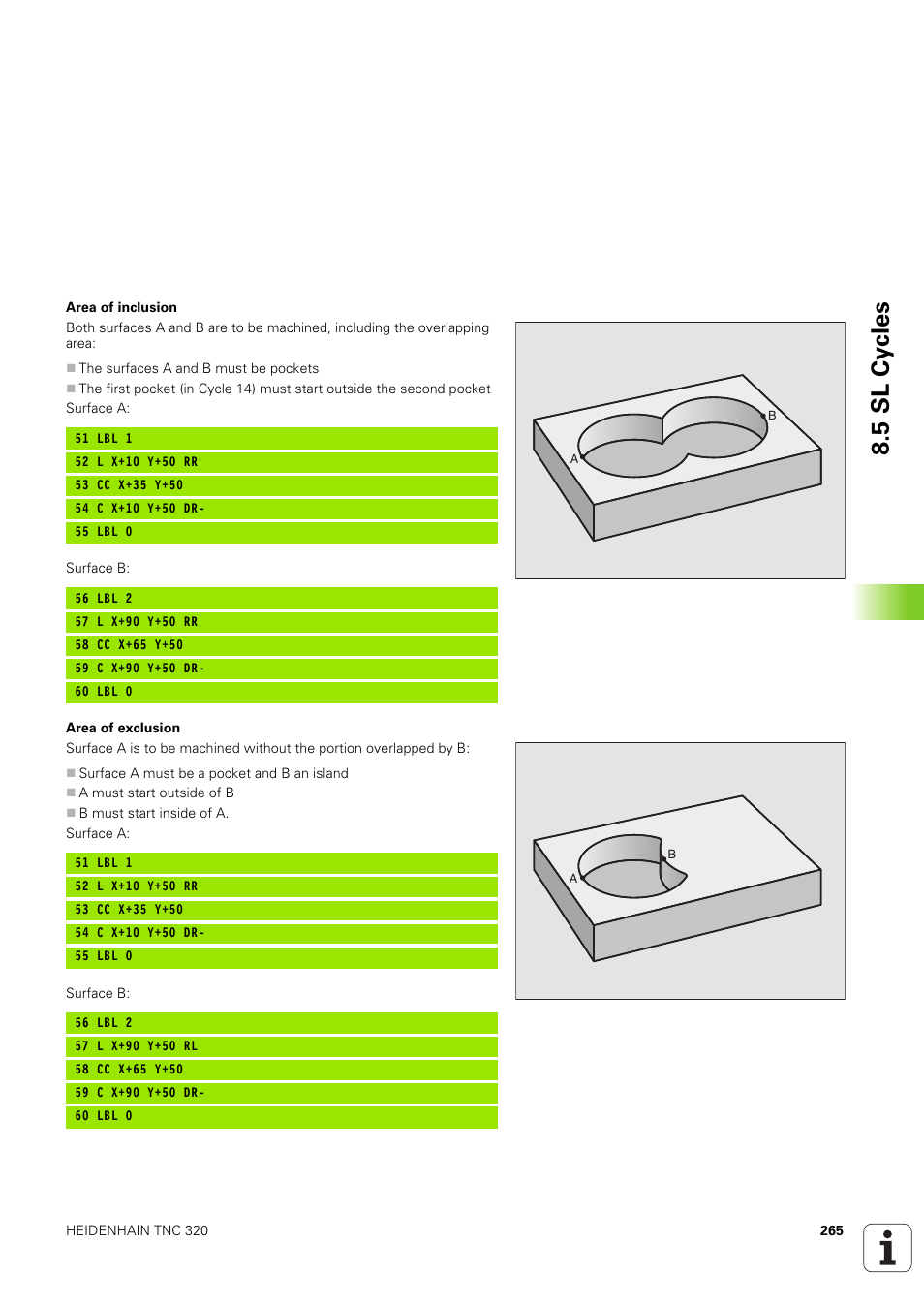 5 sl cy cles | HEIDENHAIN TNC 320 (340 551-02) User Manual | Page 265 / 493