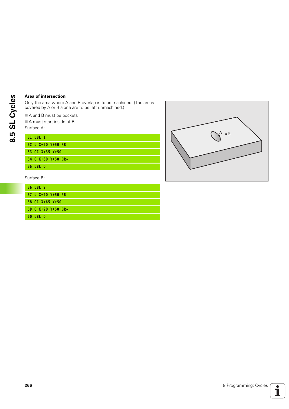 5 sl cy cles | HEIDENHAIN TNC 320 (340 551-02) User Manual | Page 266 / 493