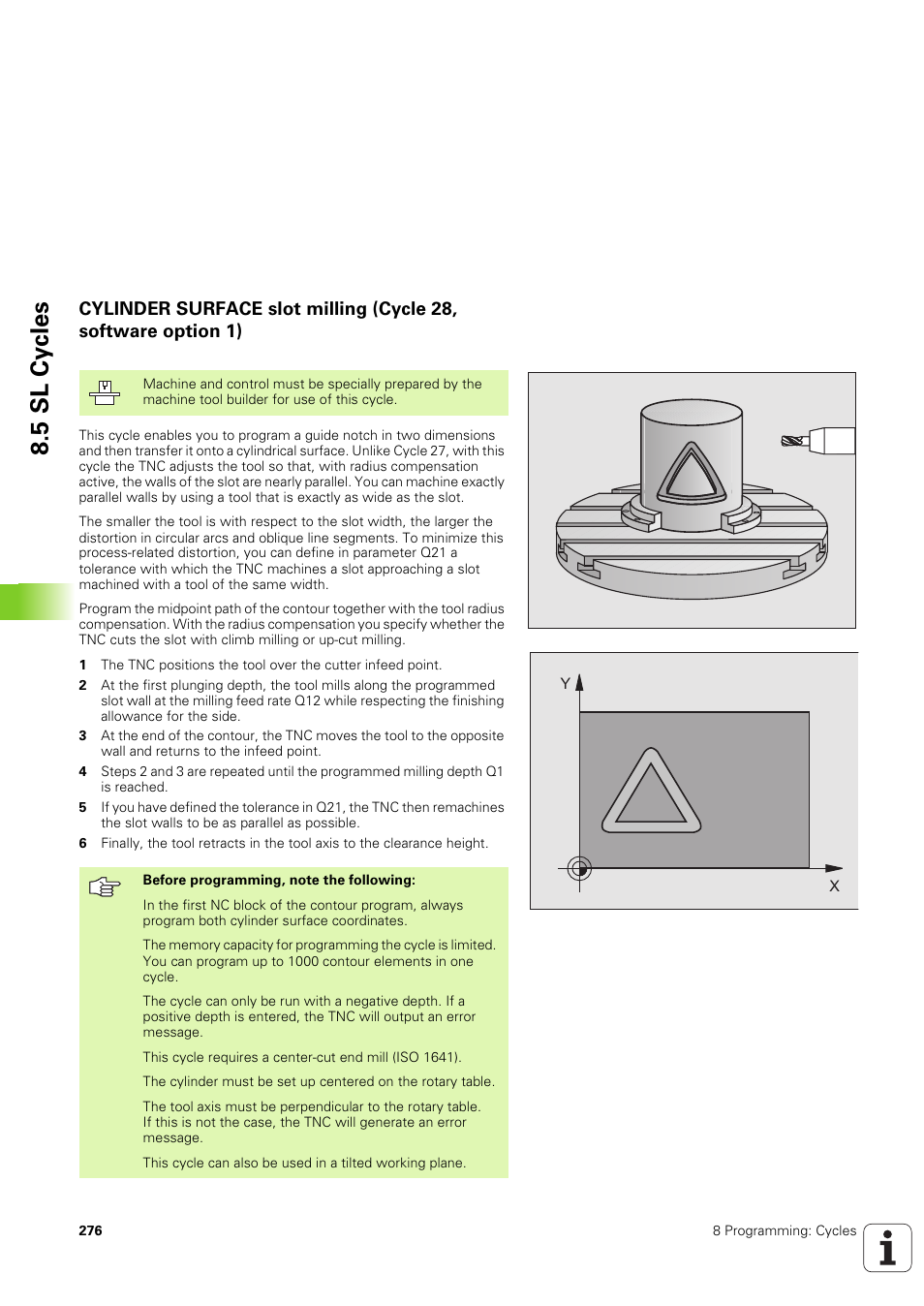 5 sl cy cles | HEIDENHAIN TNC 320 (340 551-02) User Manual | Page 276 / 493