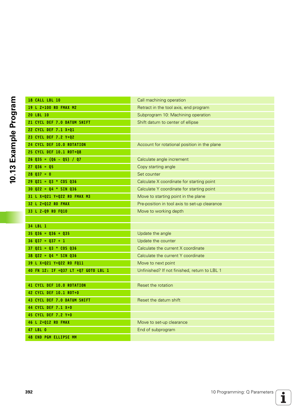 10 .13 example pr ogr a m | HEIDENHAIN TNC 320 (340 551-02) User Manual | Page 392 / 493