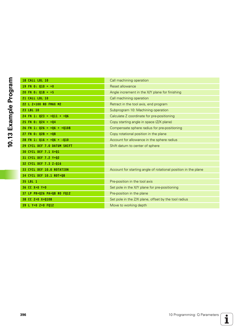 10 .13 example pr ogr a m | HEIDENHAIN TNC 320 (340 551-02) User Manual | Page 396 / 493