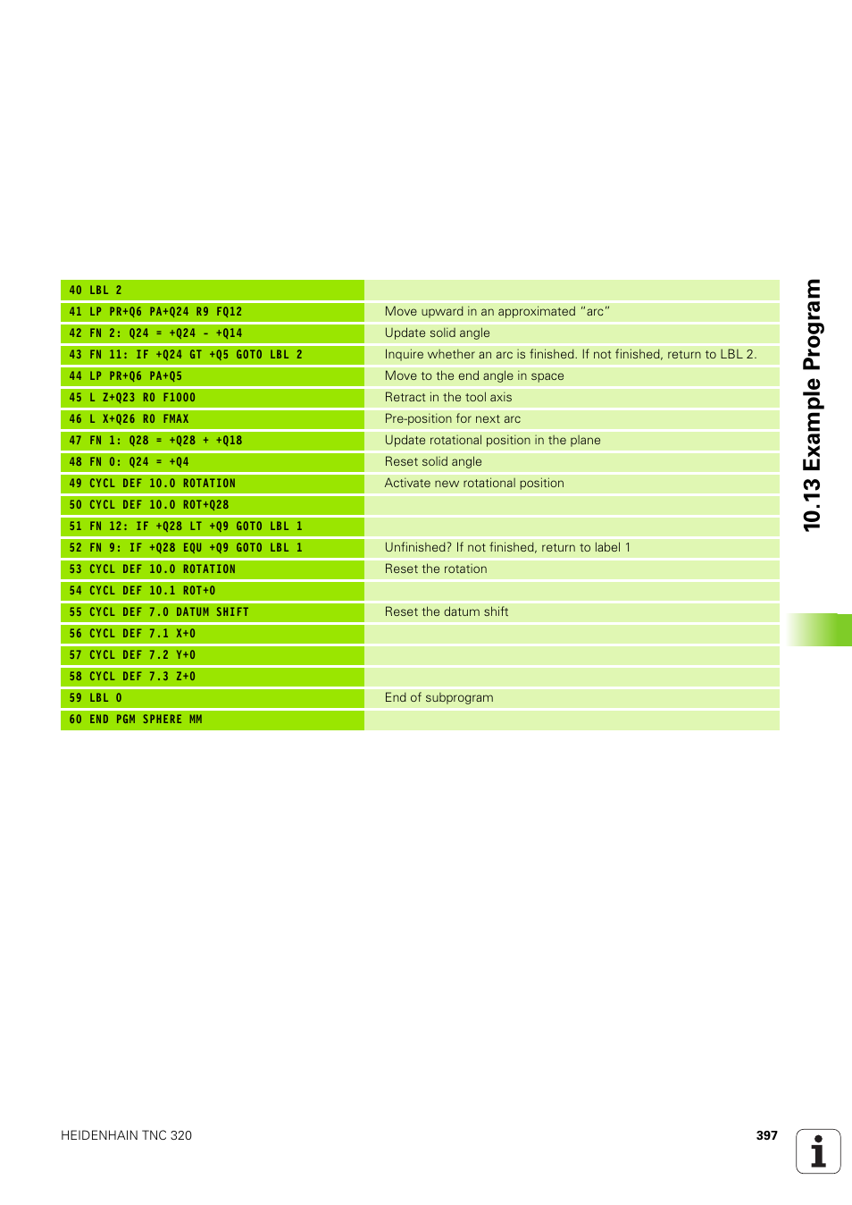 10 .13 example pr ogr a m | HEIDENHAIN TNC 320 (340 551-02) User Manual | Page 397 / 493