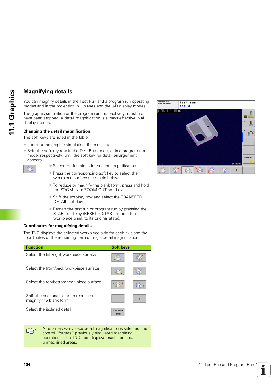 Magnifying details, 1 gr aphics | HEIDENHAIN TNC 320 (340 551-02) User Manual | Page 404 / 493