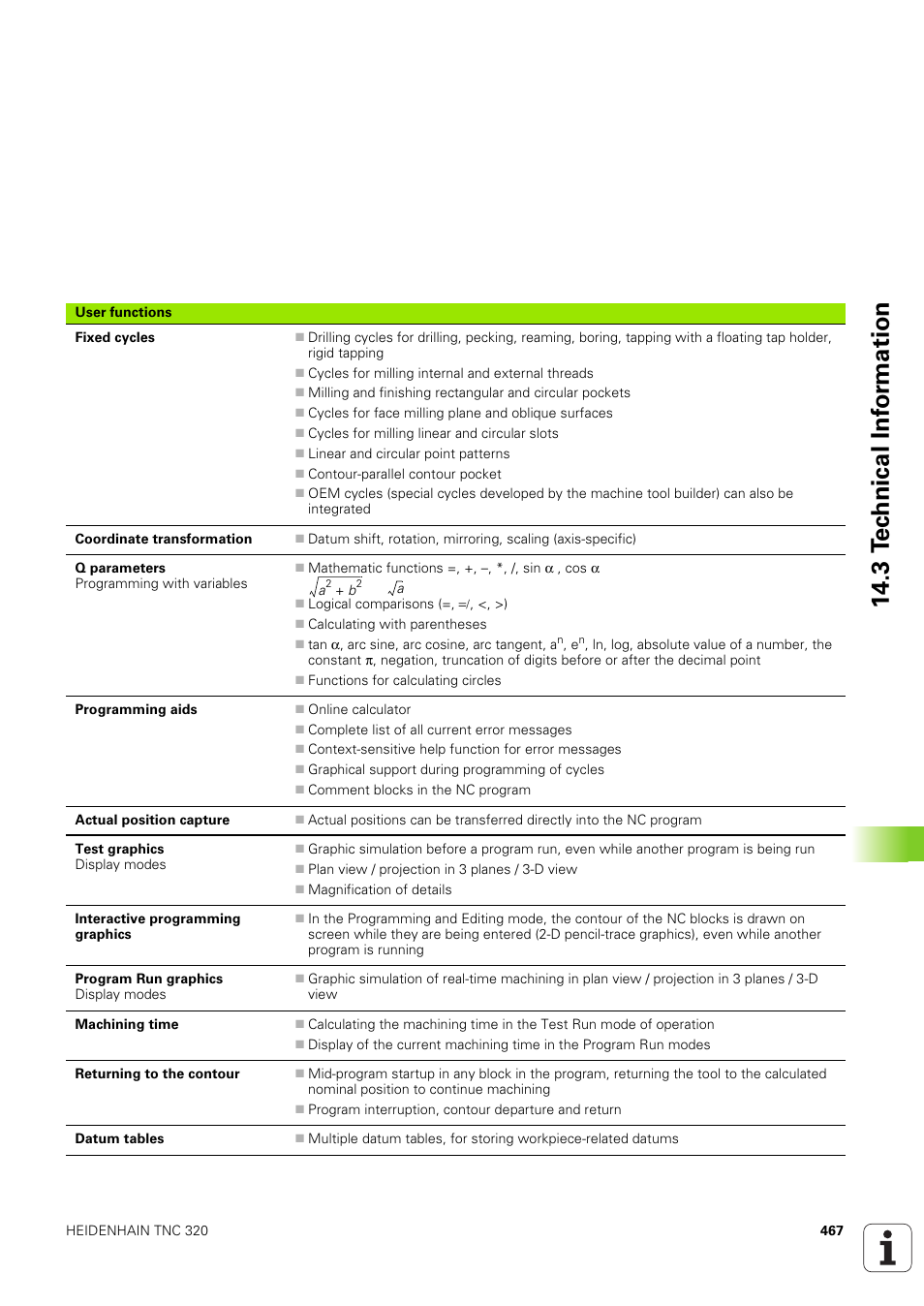 HEIDENHAIN TNC 320 (340 551-02) User Manual | Page 467 / 493