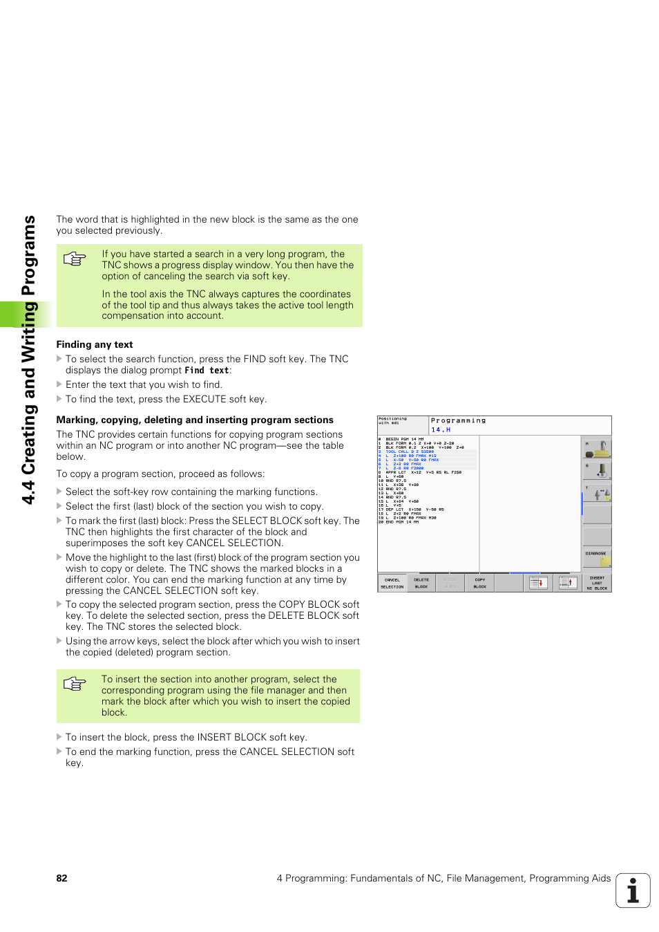 4 cr eating and w riting pr ogr a ms | HEIDENHAIN TNC 320 (340 551-02) User Manual | Page 82 / 493