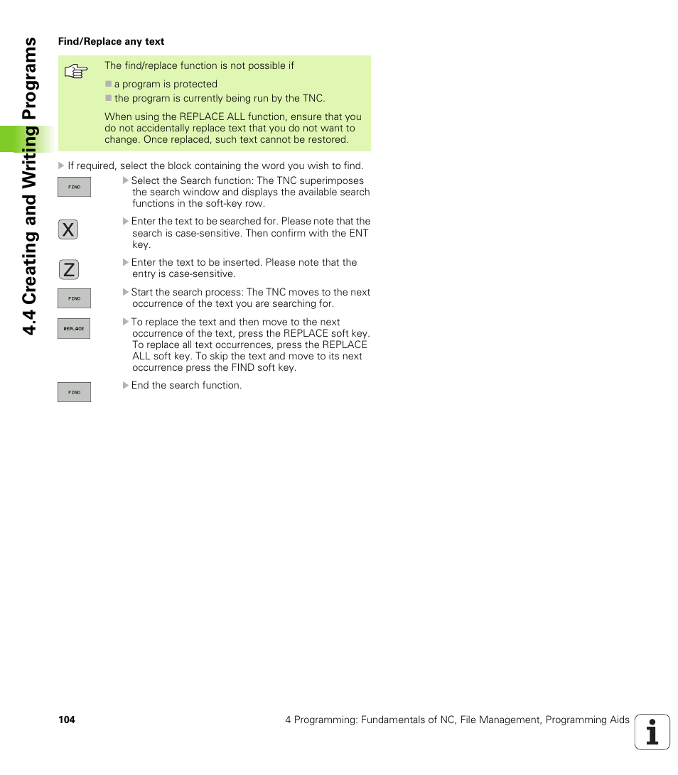 4 cr eating and w riting pr ogr a ms | HEIDENHAIN TNC 320 (340 55x-03) User Manual | Page 104 / 525