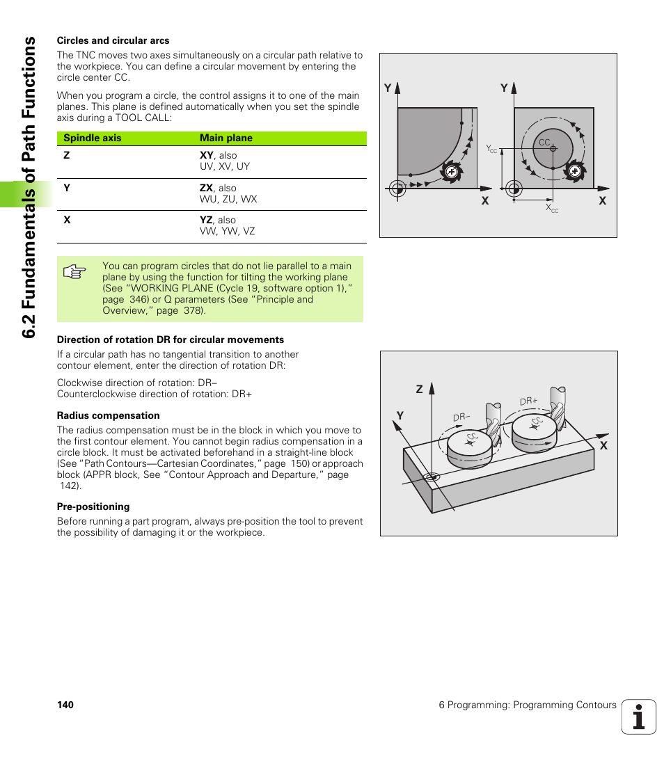 2 f undamentals of p a th f unctions | HEIDENHAIN TNC 320 (340 55x-03) User Manual | Page 140 / 525