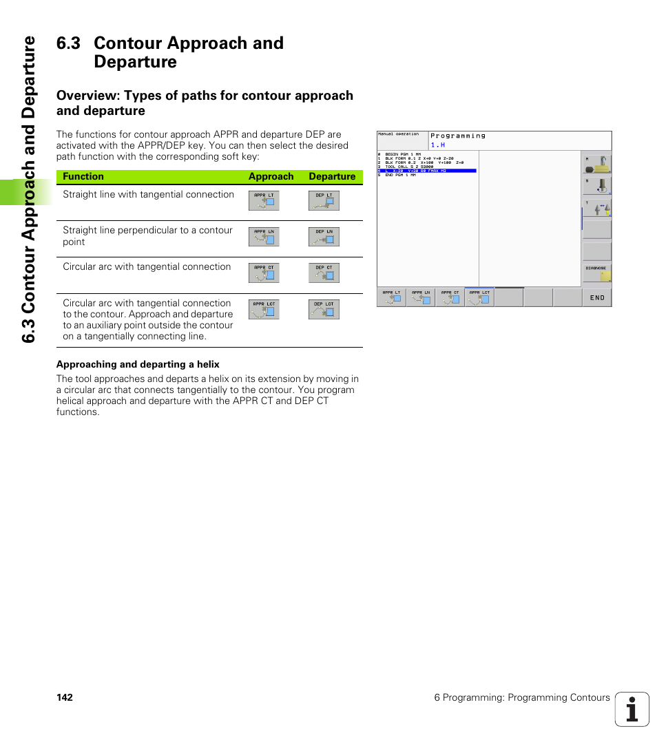 3 contour approach and departure | HEIDENHAIN TNC 320 (340 55x-03) User Manual | Page 142 / 525