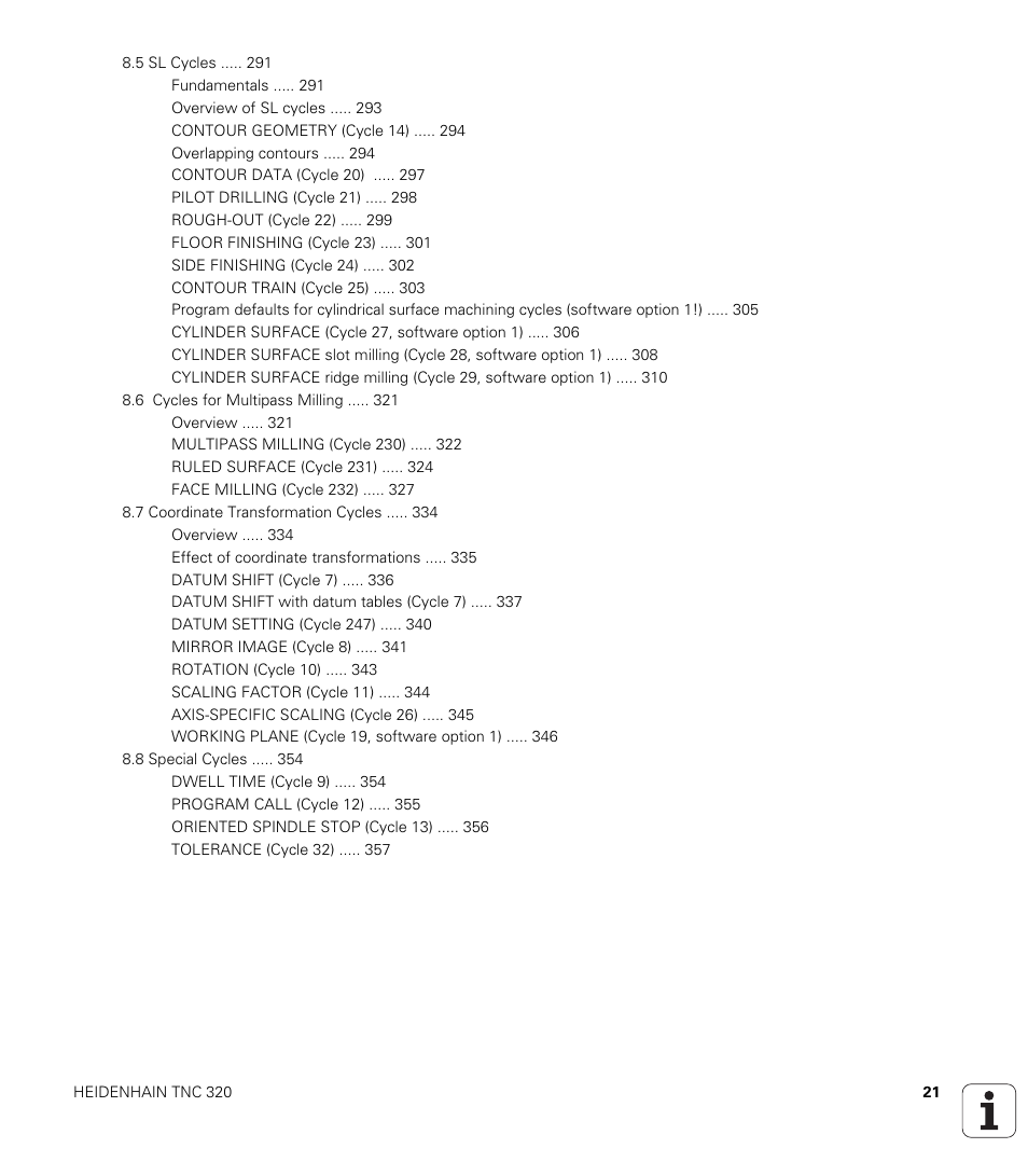 HEIDENHAIN TNC 320 (340 55x-03) User Manual | Page 21 / 525