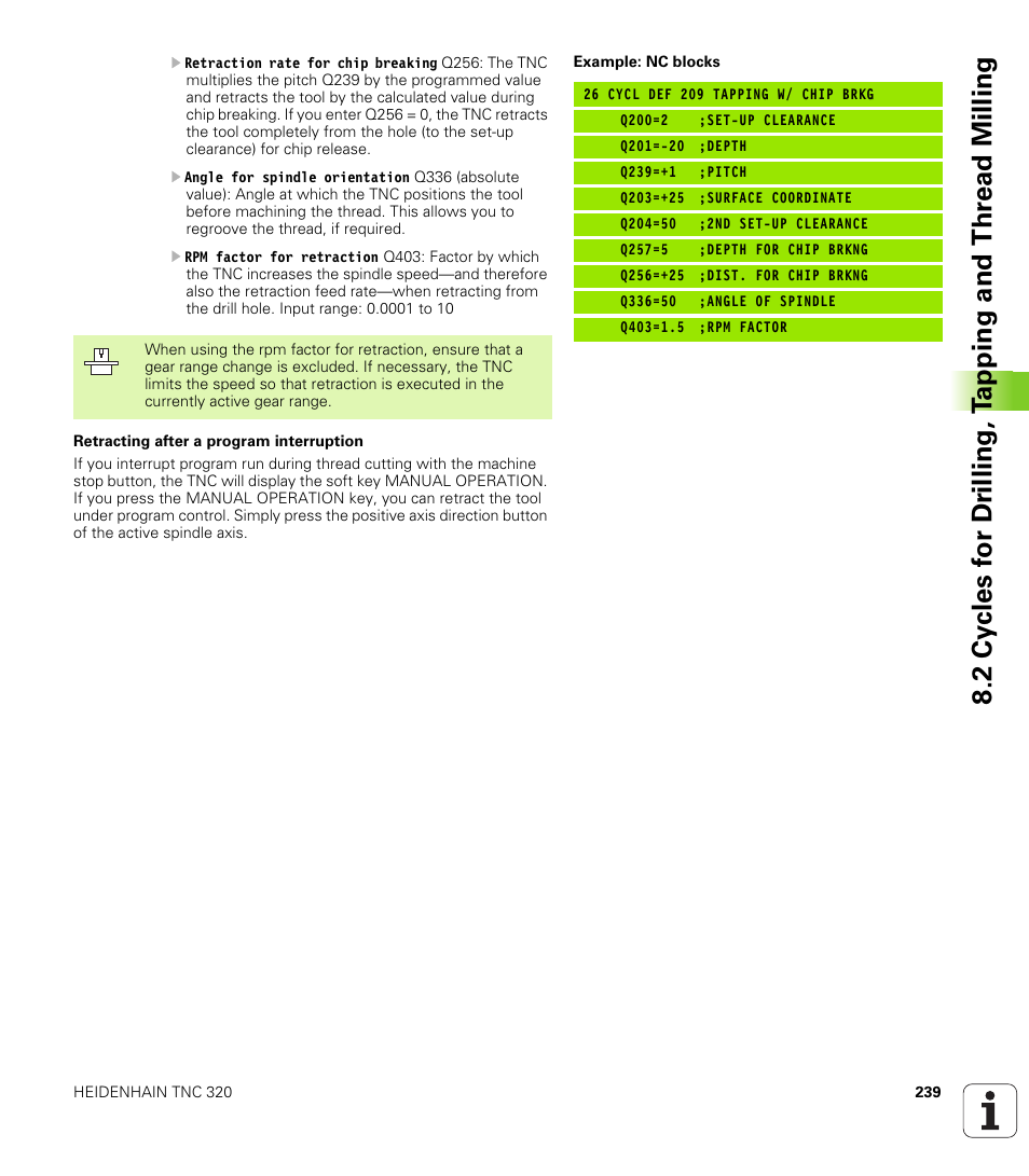 HEIDENHAIN TNC 320 (340 55x-03) User Manual | Page 239 / 525