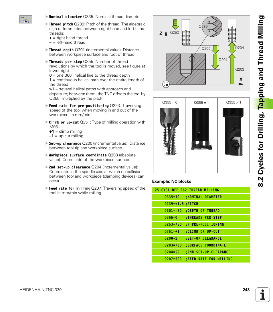HEIDENHAIN TNC 320 (340 55x-03) User Manual | Page 243 / 525