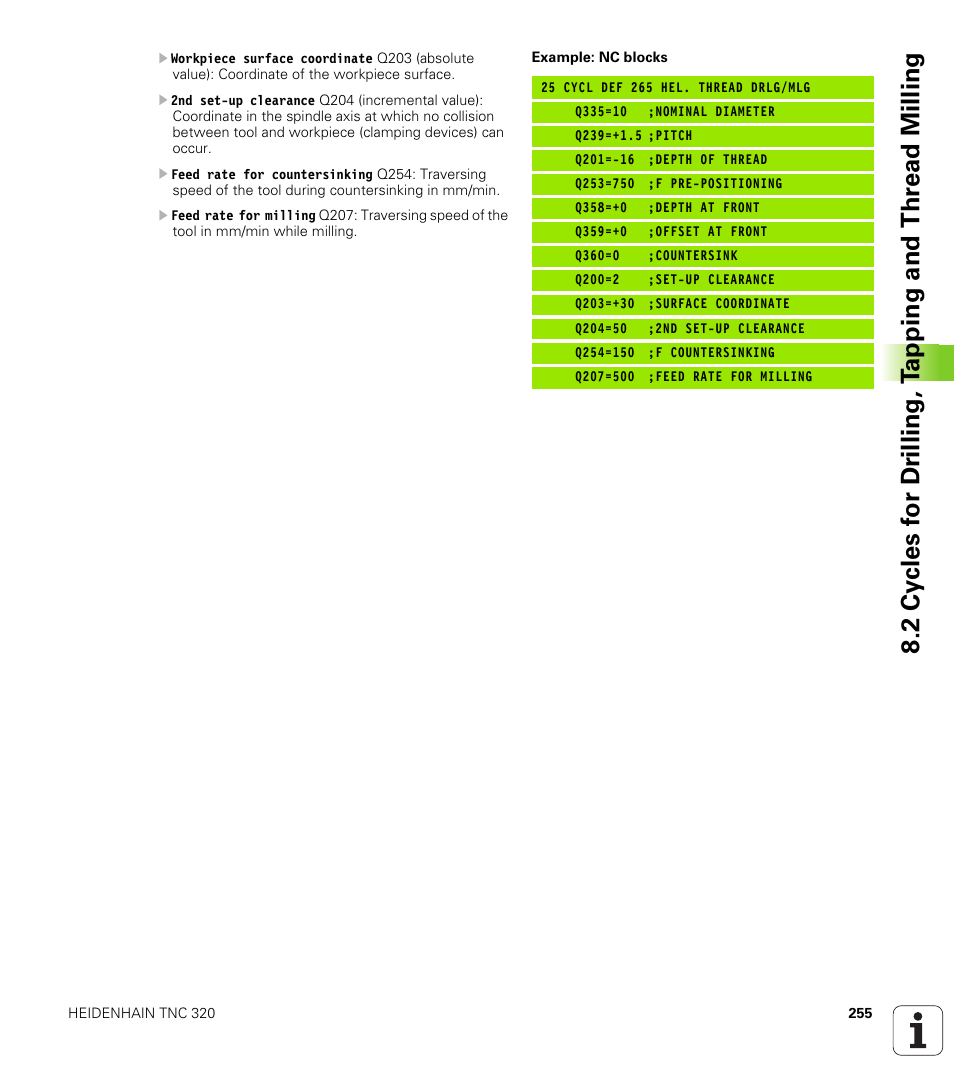 HEIDENHAIN TNC 320 (340 55x-03) User Manual | Page 255 / 525