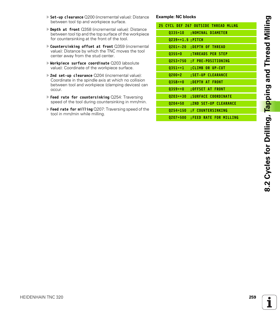 HEIDENHAIN TNC 320 (340 55x-03) User Manual | Page 259 / 525