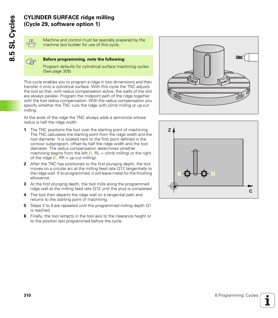 5 sl cy cles | HEIDENHAIN TNC 320 (340 55x-03) User Manual | Page 310 / 525