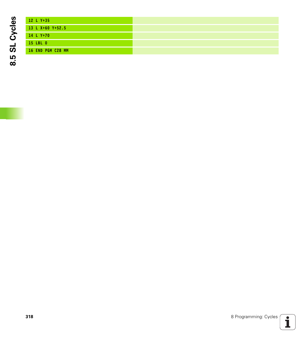 5 sl cy cles | HEIDENHAIN TNC 320 (340 55x-03) User Manual | Page 318 / 525