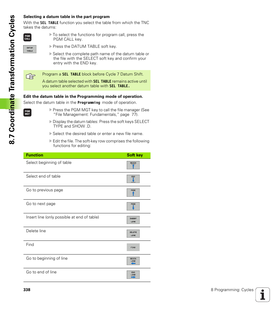 7 coor dinat e t ransf or mation cy cles | HEIDENHAIN TNC 320 (340 55x-03) User Manual | Page 338 / 525