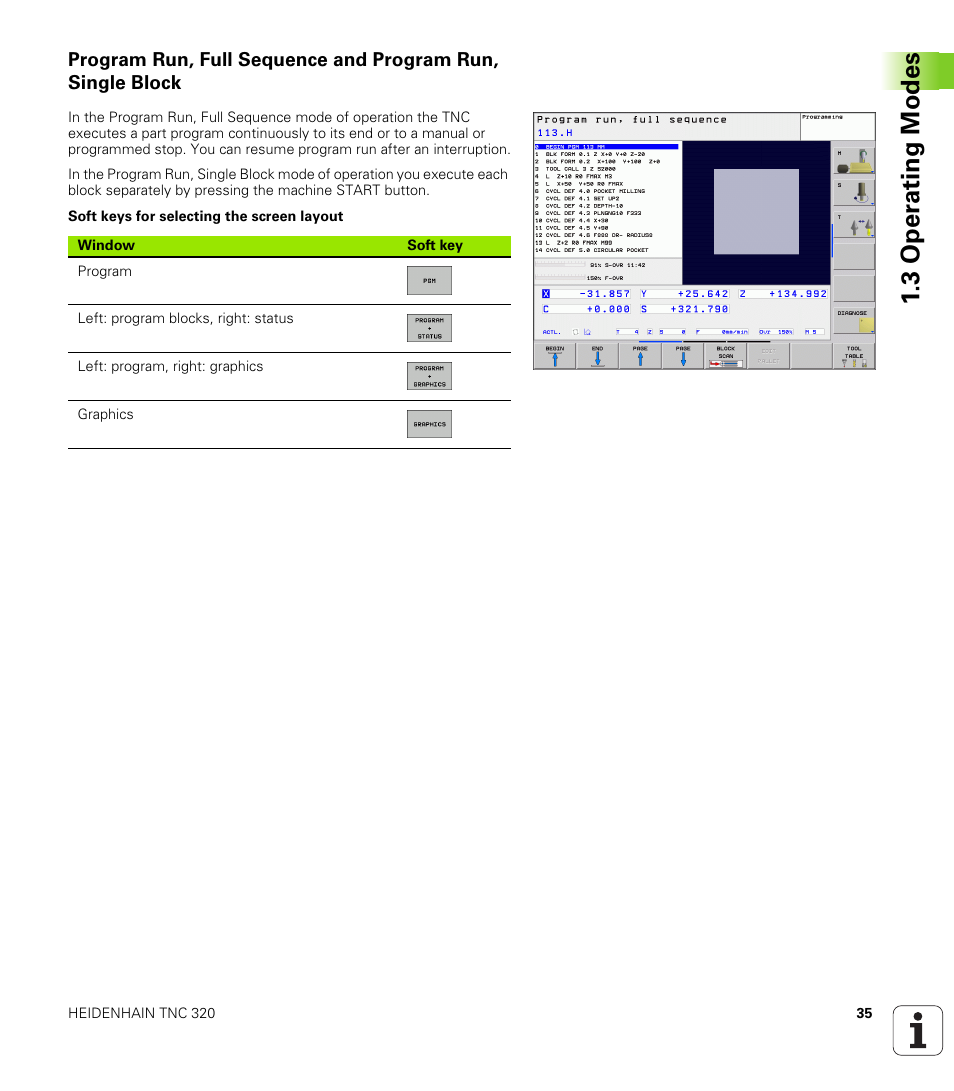 3 oper at ing mod e s | HEIDENHAIN TNC 320 (340 55x-03) User Manual | Page 35 / 525