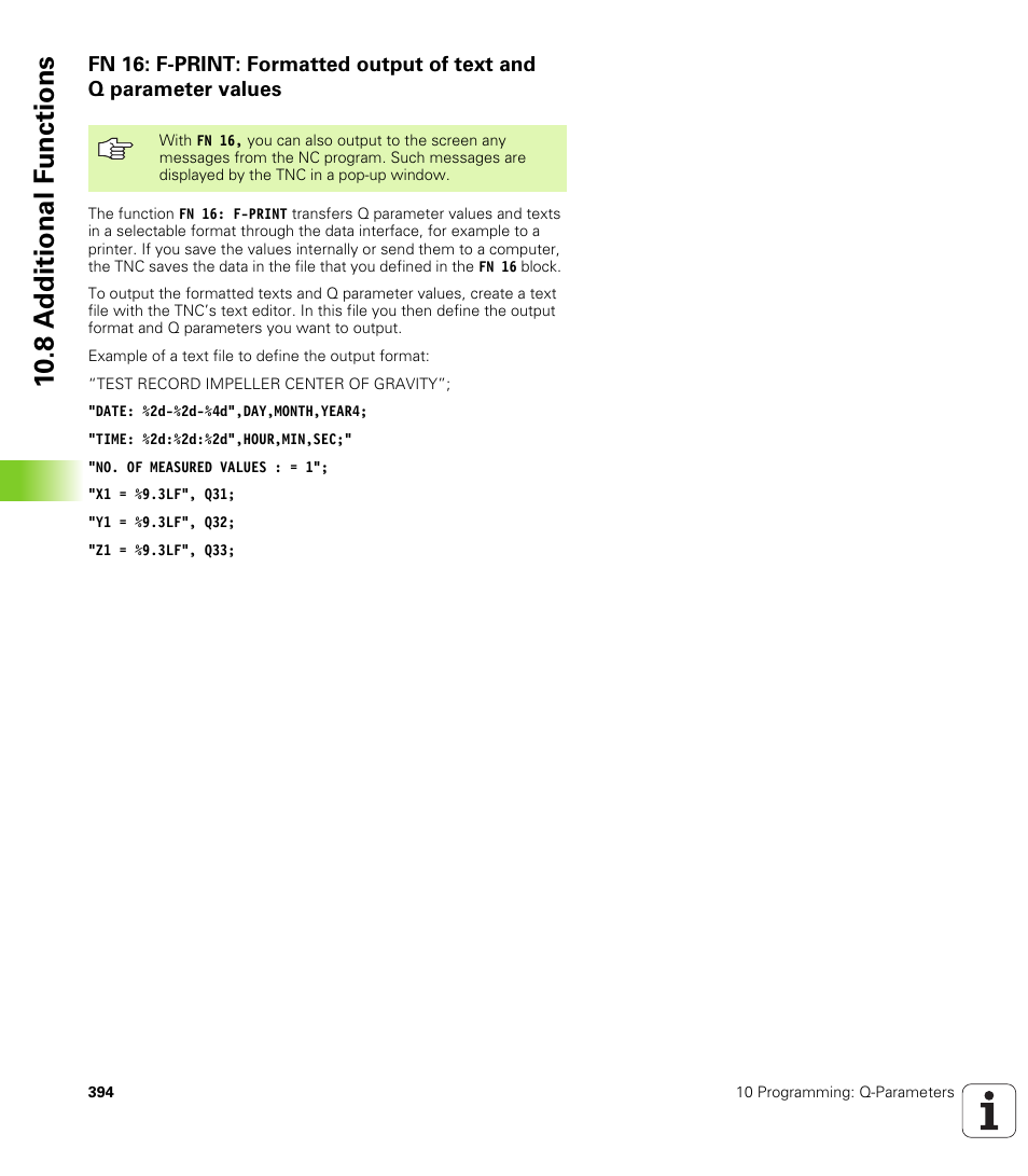10 .8 a d ditional f unctions | HEIDENHAIN TNC 320 (340 55x-03) User Manual | Page 394 / 525