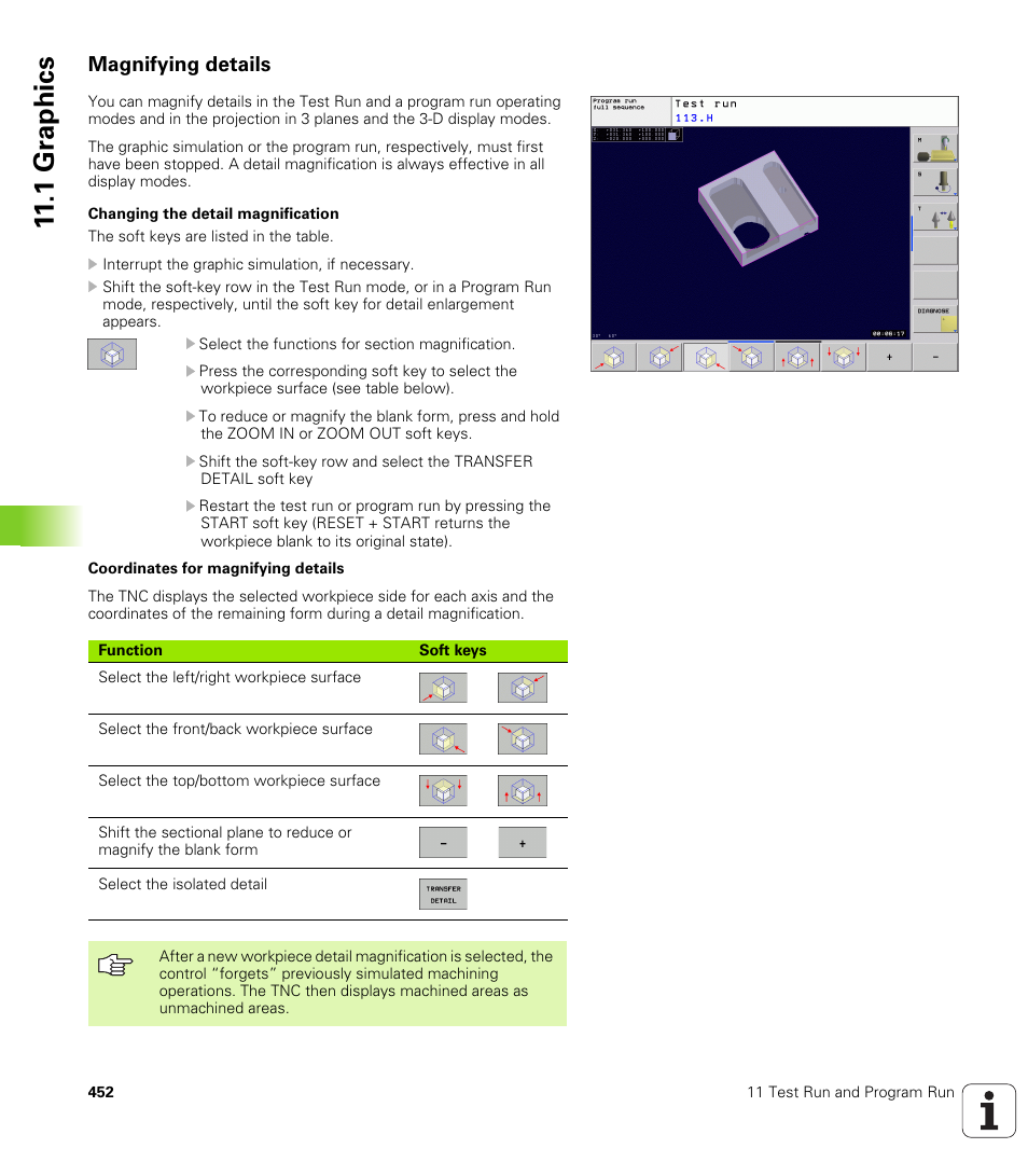 Magnifying details, 1 gr aphics | HEIDENHAIN TNC 320 (340 55x-03) User Manual | Page 452 / 525