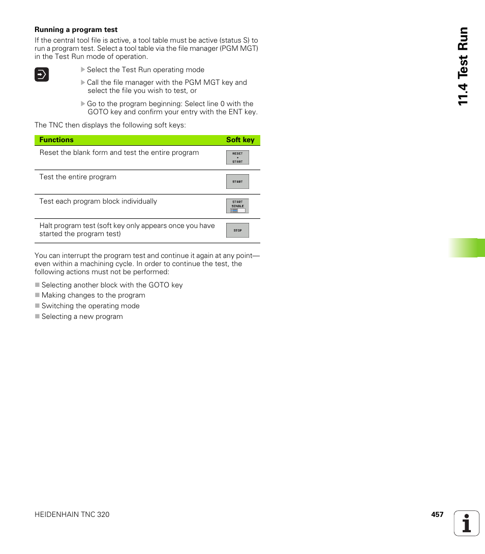 4 t e st run | HEIDENHAIN TNC 320 (340 55x-03) User Manual | Page 457 / 525
