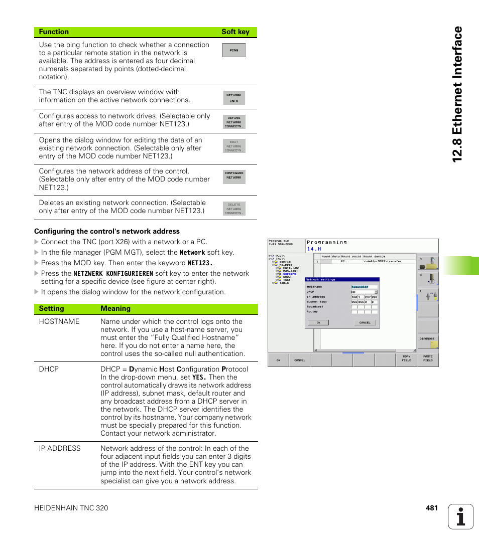 8 ether n et int e rf ace | HEIDENHAIN TNC 320 (340 55x-03) User Manual | Page 481 / 525