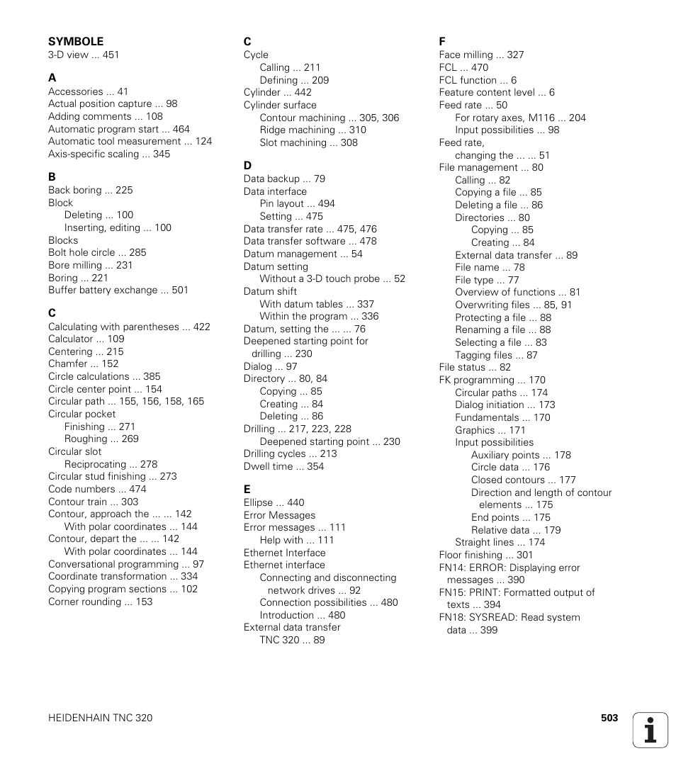 HEIDENHAIN TNC 320 (340 55x-03) User Manual | Page 503 / 525