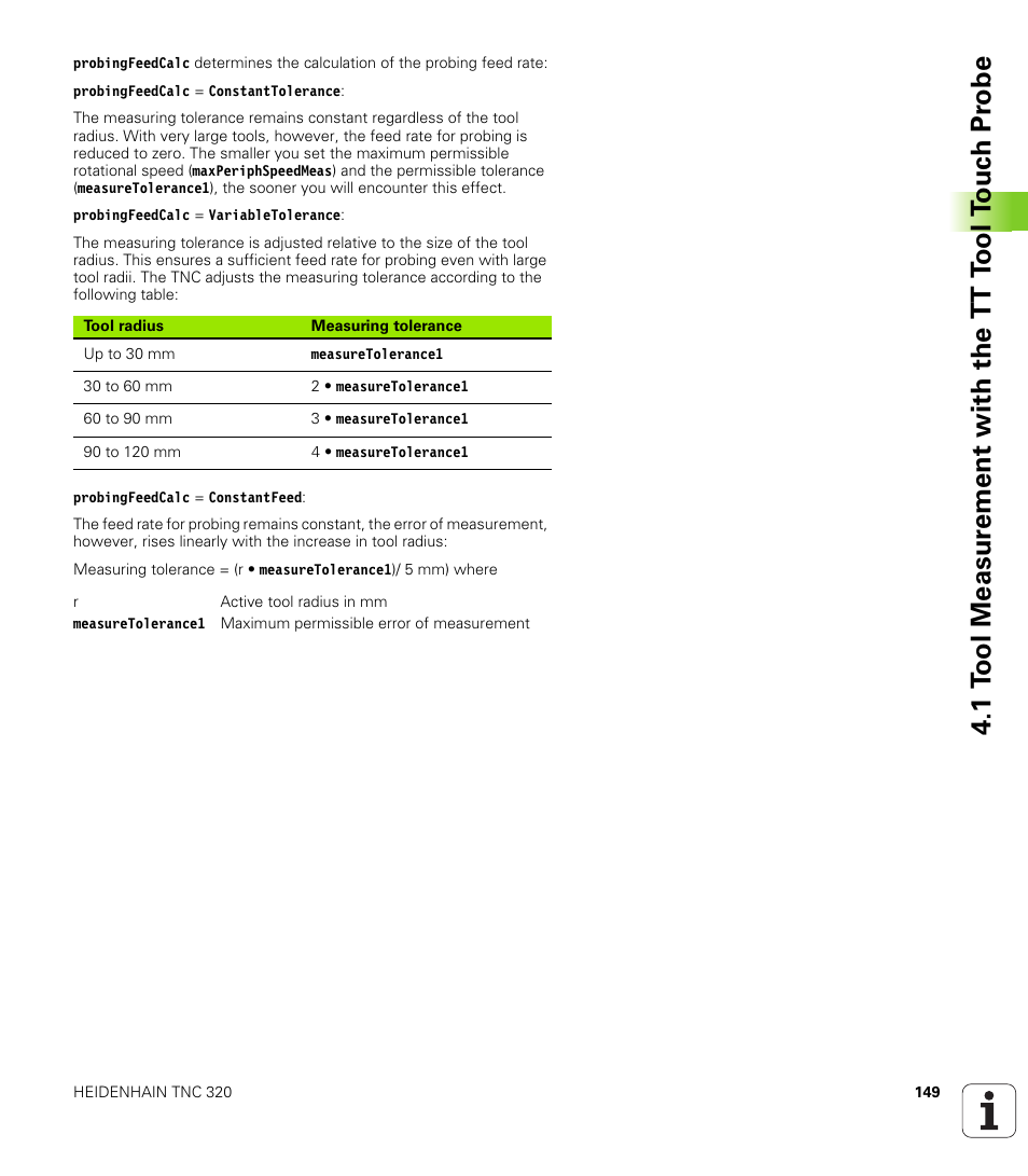 HEIDENHAIN TNC 320 (340 55x-03) Touch Probe Cycles User Manual | Page 149 / 165