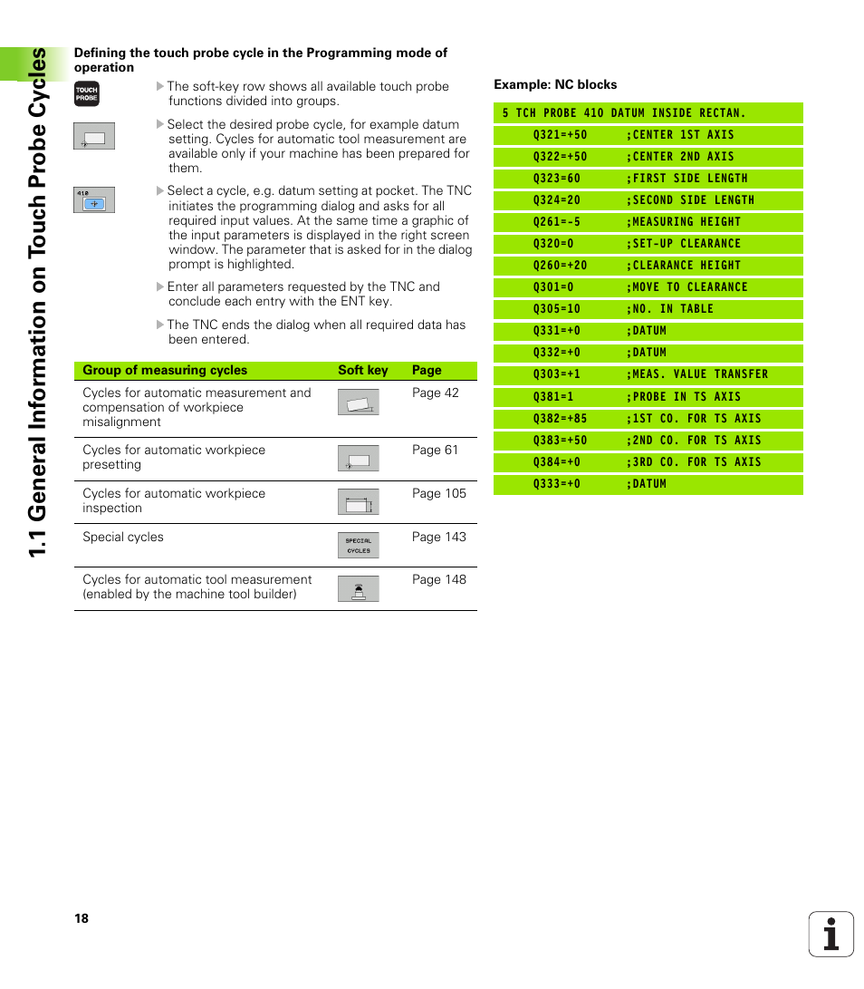 HEIDENHAIN TNC 320 (340 55x-03) Touch Probe Cycles User Manual | Page 18 / 165