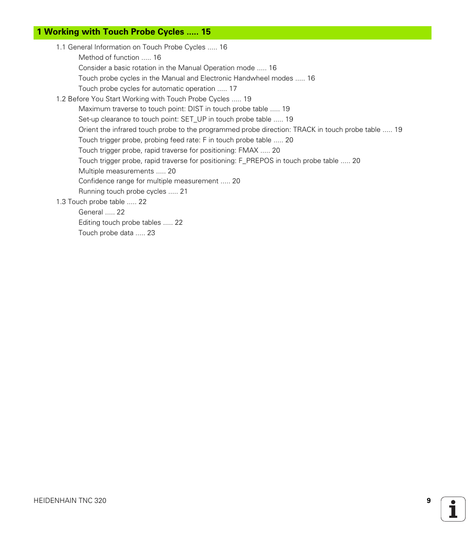 Introduction | HEIDENHAIN TNC 320 (340 55x-03) Touch Probe Cycles User Manual | Page 9 / 165