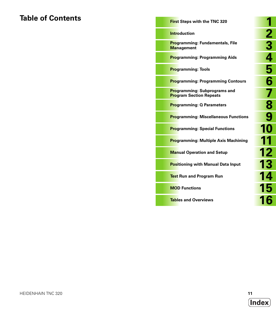 HEIDENHAIN TNC 320 (340 55x-04) User Manual | Page 11 / 497