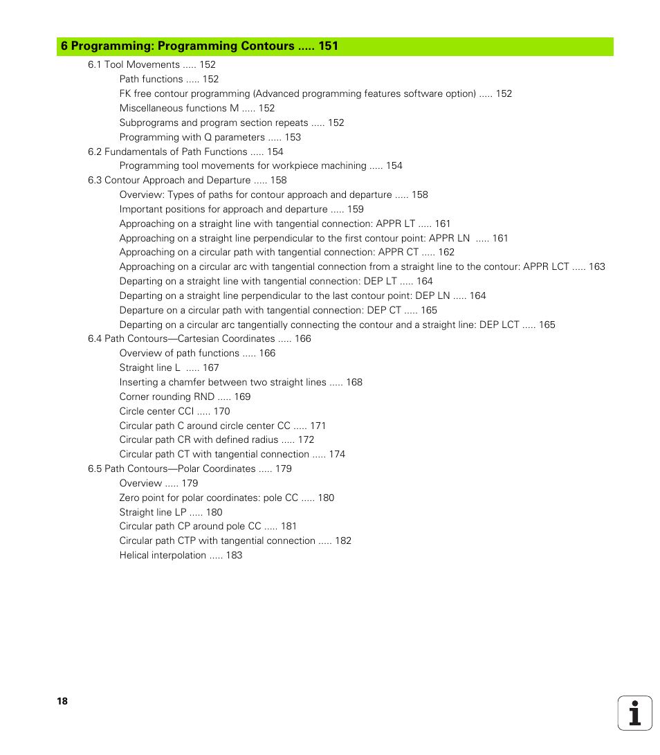 Programming: programming contours | HEIDENHAIN TNC 320 (340 55x-04) User Manual | Page 18 / 497