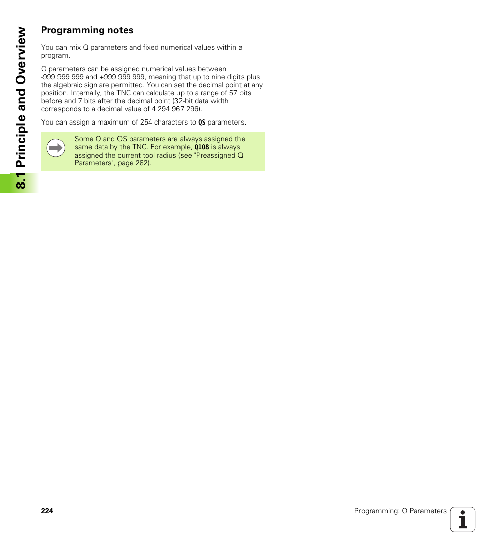 Programming notes, 1 pr inciple and ov erview | HEIDENHAIN TNC 320 (340 55x-04) User Manual | Page 224 / 497
