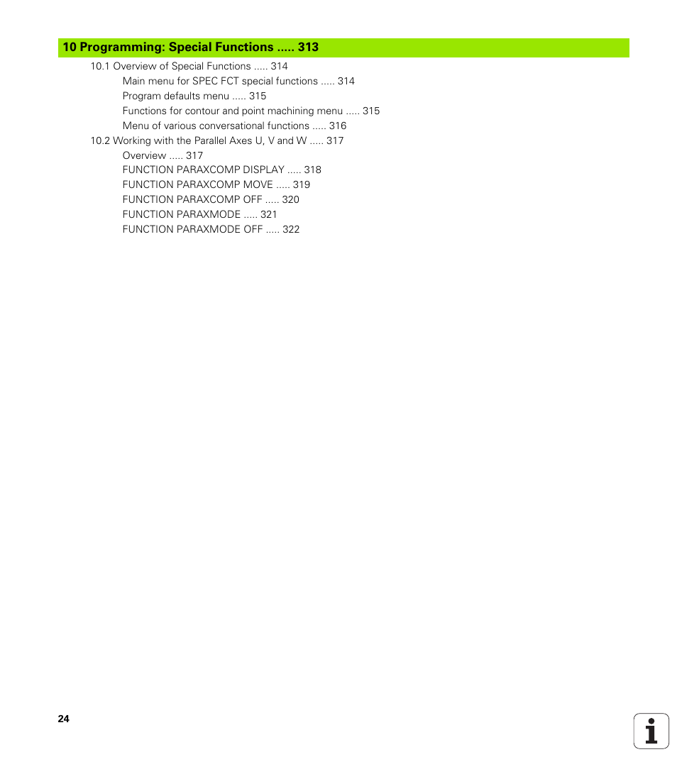 Programming: special functions | HEIDENHAIN TNC 320 (340 55x-04) User Manual | Page 24 / 497