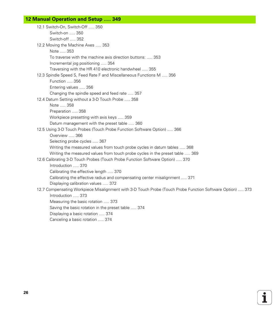 Manual operation and setup | HEIDENHAIN TNC 320 (340 55x-04) User Manual | Page 26 / 497