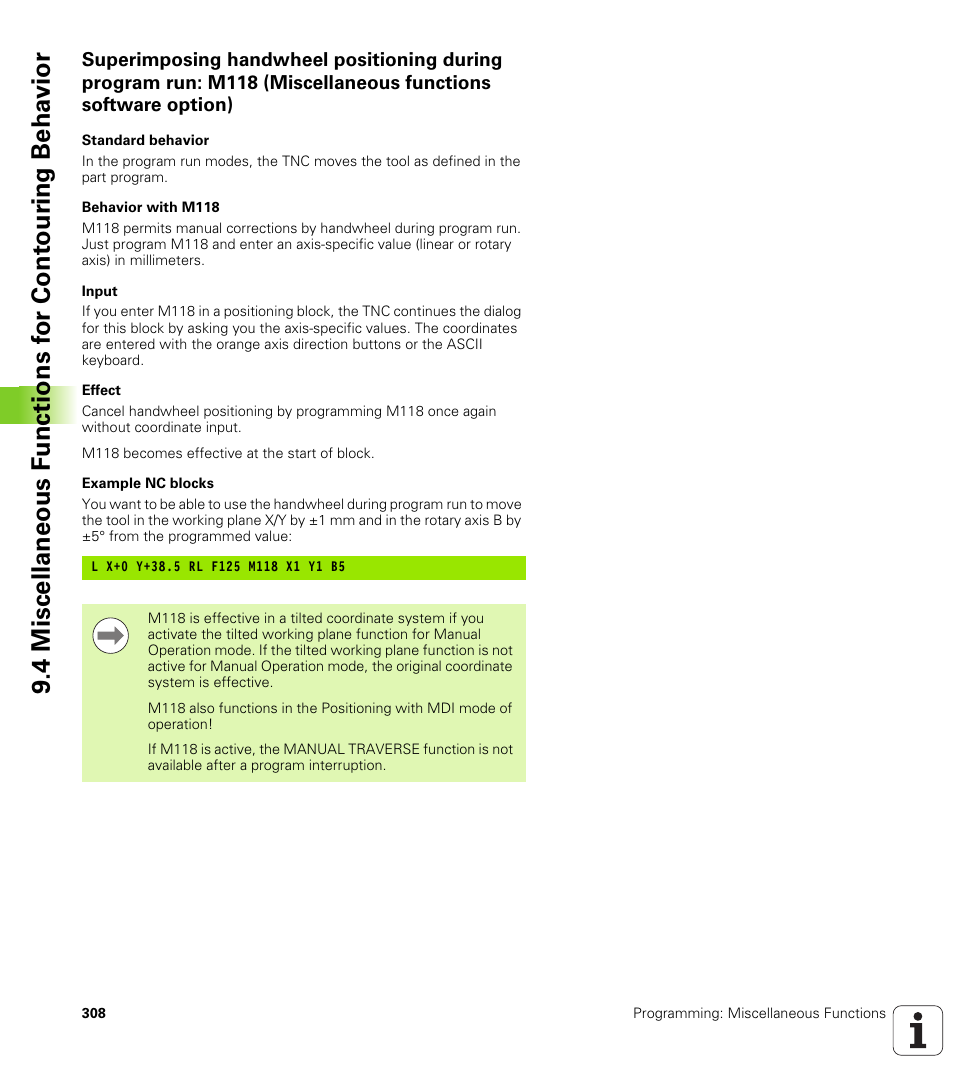 HEIDENHAIN TNC 320 (340 55x-04) User Manual | Page 308 / 497