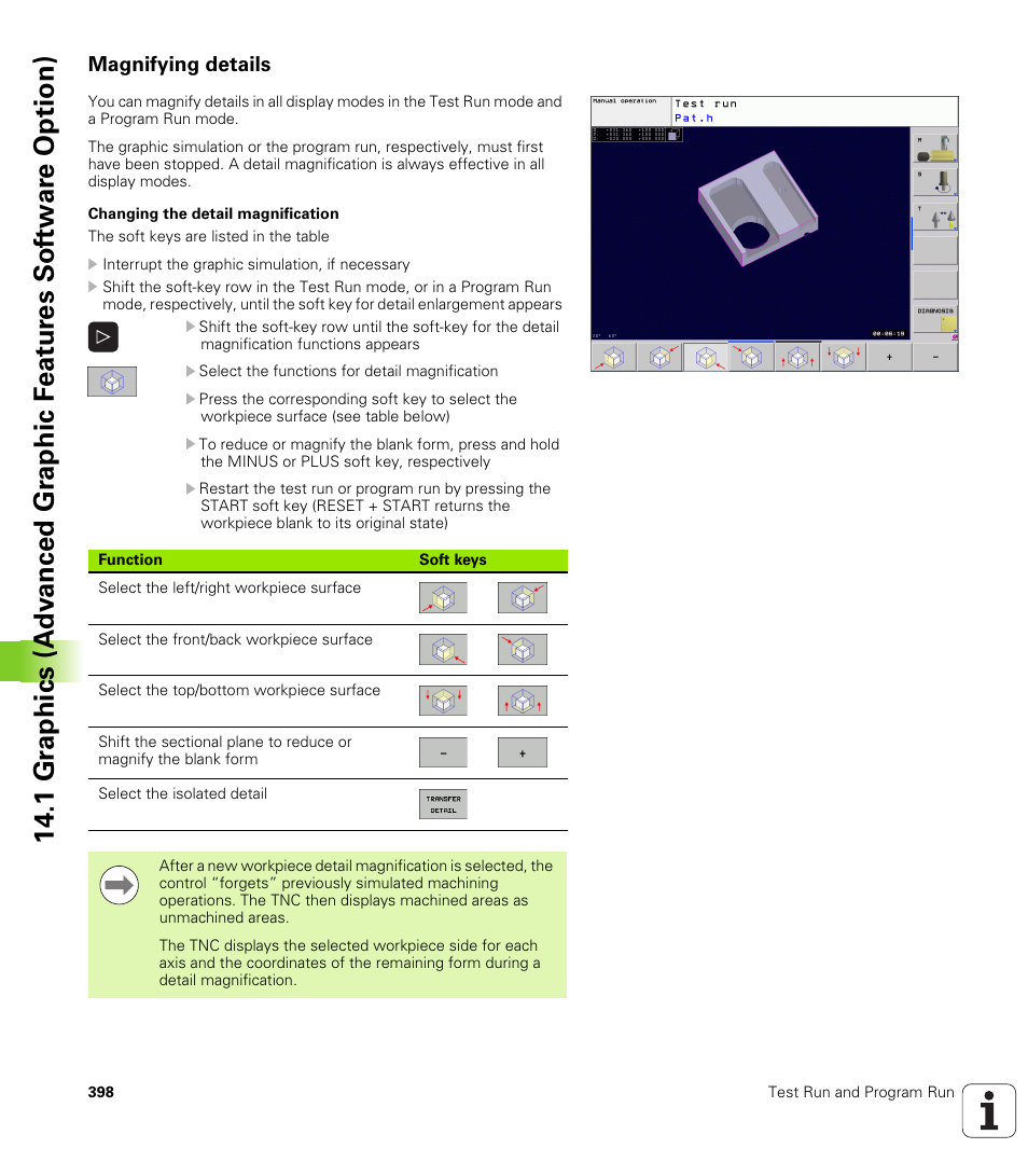 Magnifying details | HEIDENHAIN TNC 320 (340 55x-04) User Manual | Page 398 / 497