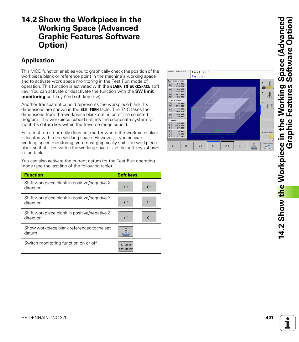 Application | HEIDENHAIN TNC 320 (340 55x-04) User Manual | Page 401 / 497