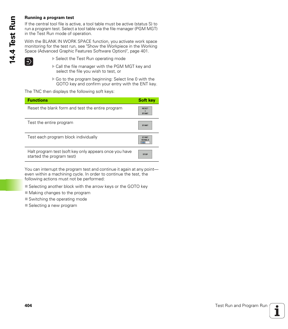 4 t e st run | HEIDENHAIN TNC 320 (340 55x-04) User Manual | Page 404 / 497
