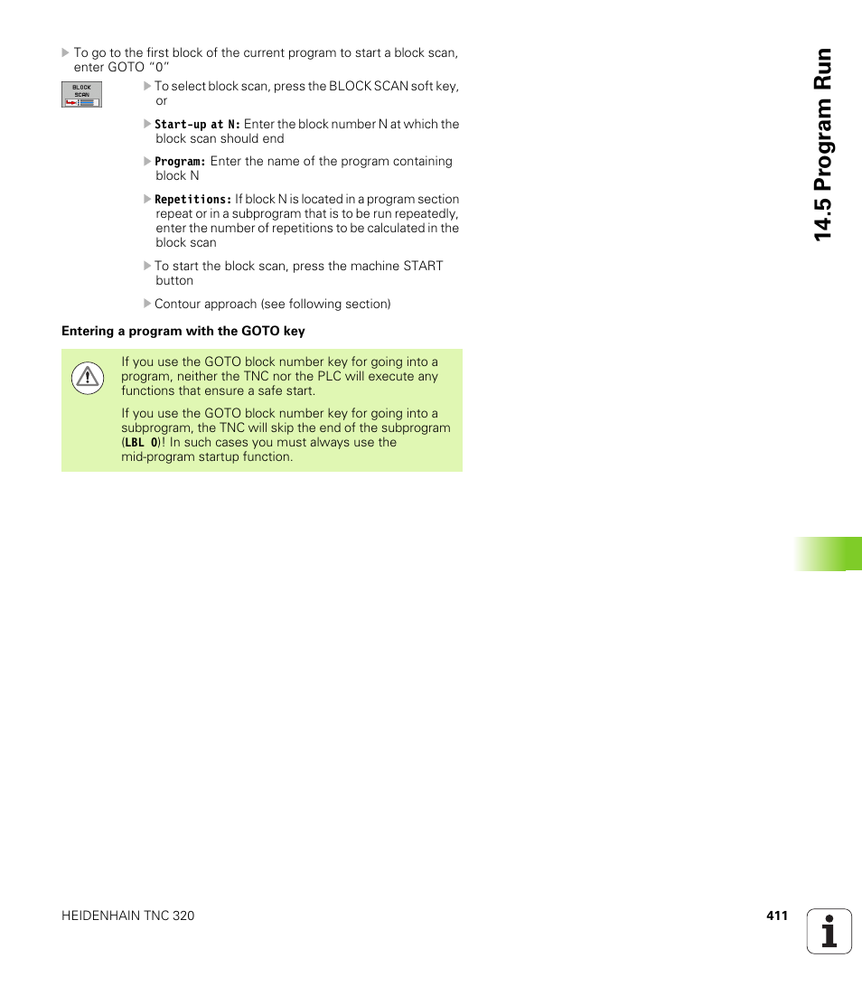 5 pr ogr am run | HEIDENHAIN TNC 320 (340 55x-04) User Manual | Page 411 / 497