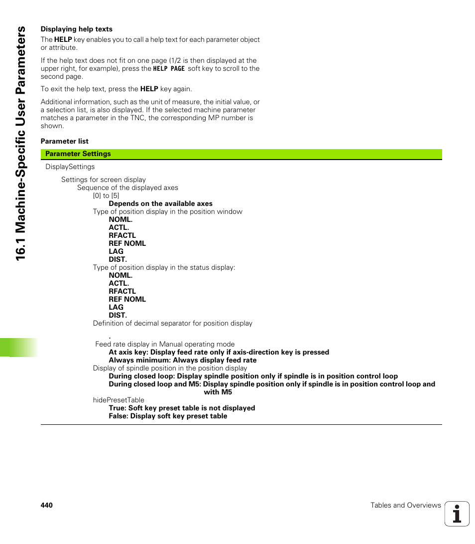 1 mac h ine-specific user p a ra met e rs | HEIDENHAIN TNC 320 (340 55x-04) User Manual | Page 440 / 497