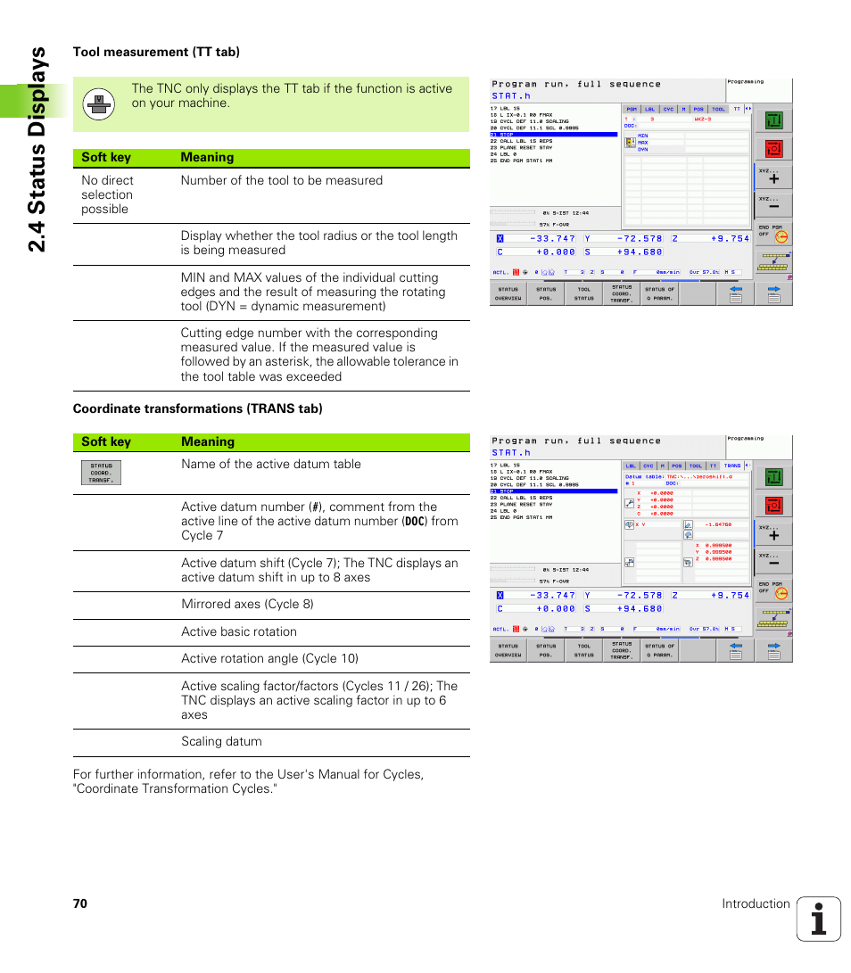 4 stat us displa ys | HEIDENHAIN TNC 320 (340 55x-04) User Manual | Page 70 / 497