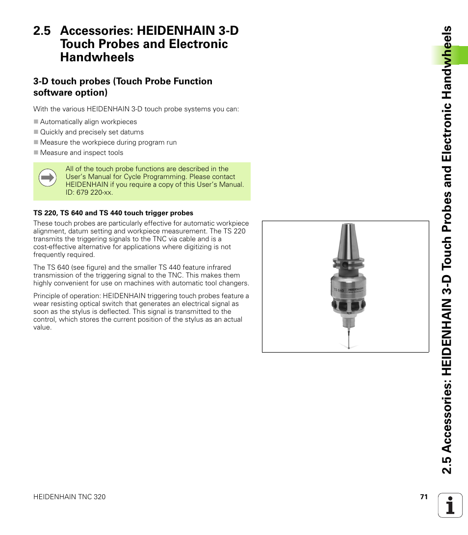 HEIDENHAIN TNC 320 (340 55x-04) User Manual | Page 71 / 497