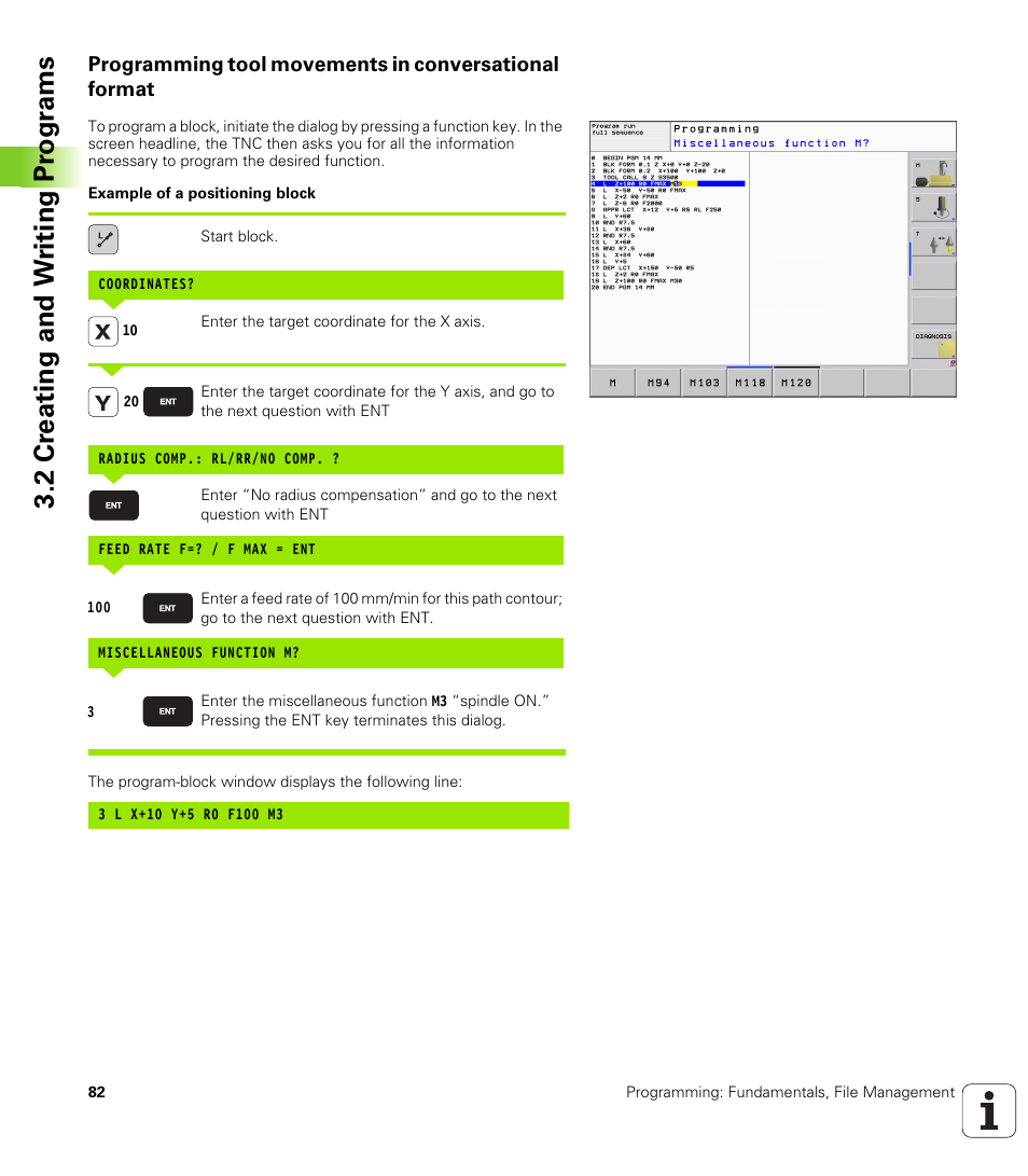 2 cr eating and w riting pr ogr a ms | HEIDENHAIN TNC 320 (340 55x-04) User Manual | Page 82 / 497