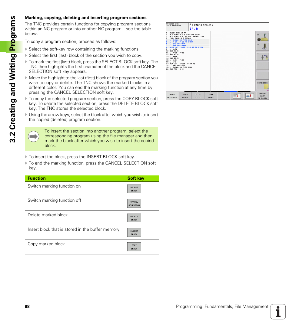2 cr eating and w riting pr ogr a ms | HEIDENHAIN TNC 320 (340 55x-04) User Manual | Page 88 / 497