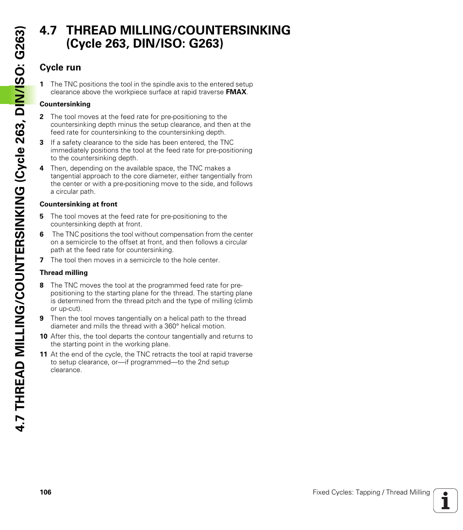 Cycle run | HEIDENHAIN TNC 320 (340 55x-04) Cycle programming User Manual | Page 106 / 437