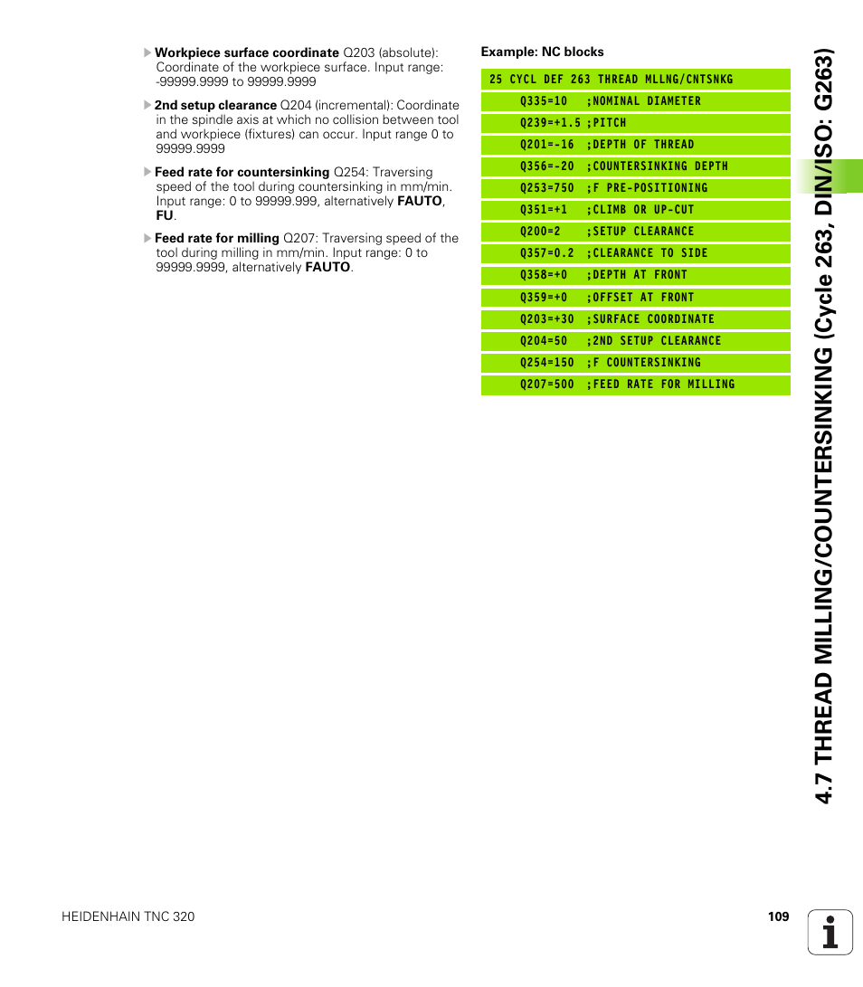 HEIDENHAIN TNC 320 (340 55x-04) Cycle programming User Manual | Page 109 / 437